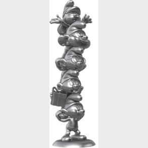 The Smurfs Resin Statue Smurfs Column Silver Limited Edition 50 Cm