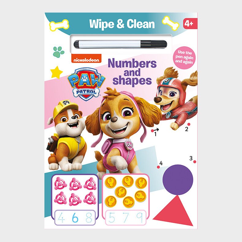 Paw Patrol - Skye - Skriv Og Visk Ud - Bog