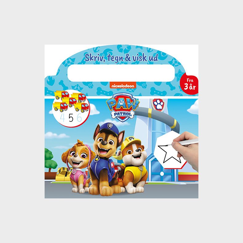Paw Patrol - Skriv Og Visk Ud (papbog Med Ikke-permanent Pen) - Bog