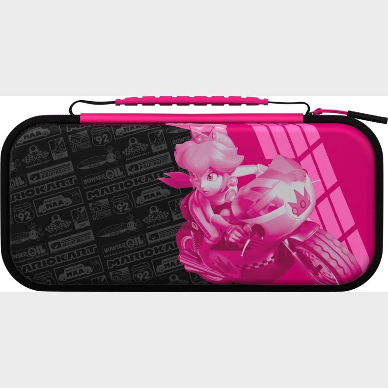 Pdp Travel Glow Case Grand Prix Peach Licensed Switch