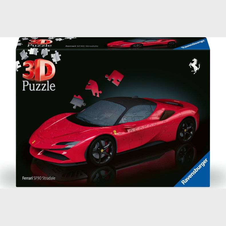 Ravensburger - 3d Puslespil Ferrari Sf90 Stradale 108 Brikker