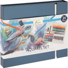 Akvarelst 34 Dele