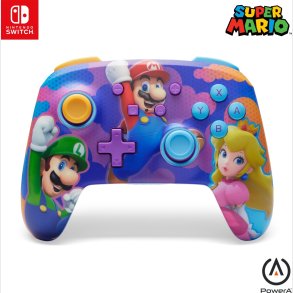 Powera Enhanced Wireless Controller - Color Splash Heroes Nintendo Switch)