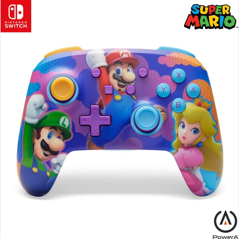 Powera Enhanced Wireless Controller - Color Splash Heroes Nintendo Switch)
