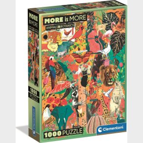 1000 Puslespil More Is More - Animal&botanics  Brikker