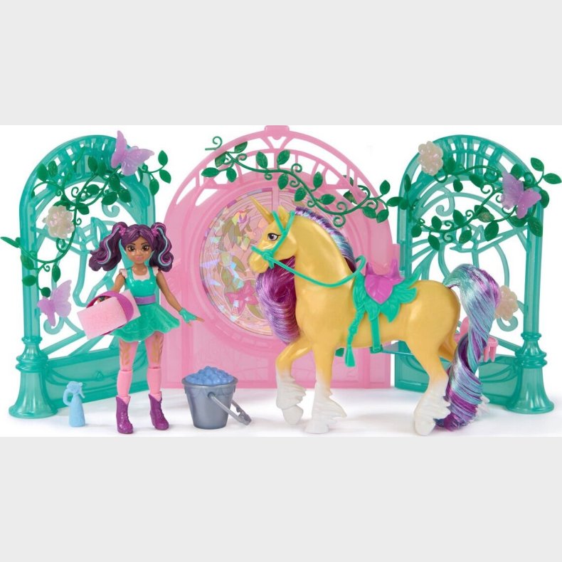 Unicorn Academy - Enhjrningeakademiet Ava & Leaf Stald Legest (6072051)