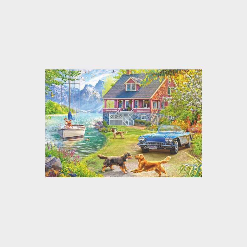 Ravensburger - Summer Lake House - 200 Brikker