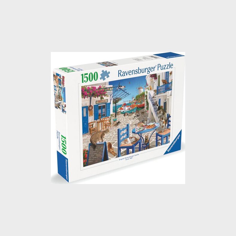 Ravensburger - Cats Of Mykonos - 1500 Brikker