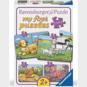 Ravensburger - Farm Animal Families 2/4/6/8 Brikker