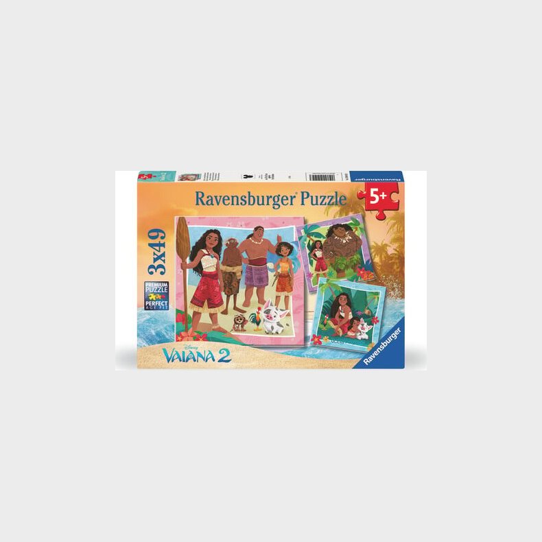 Ravensburger - Disney Vaiana 2 3x49 Brikker