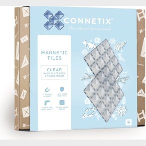 Connetix - Base Plate - Clear - 2 Stk. (ct-c-00002-bp)