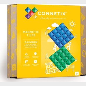 Connetix - Base Plate - Rainbow Blue & Green (ct-r-bg002-bp)