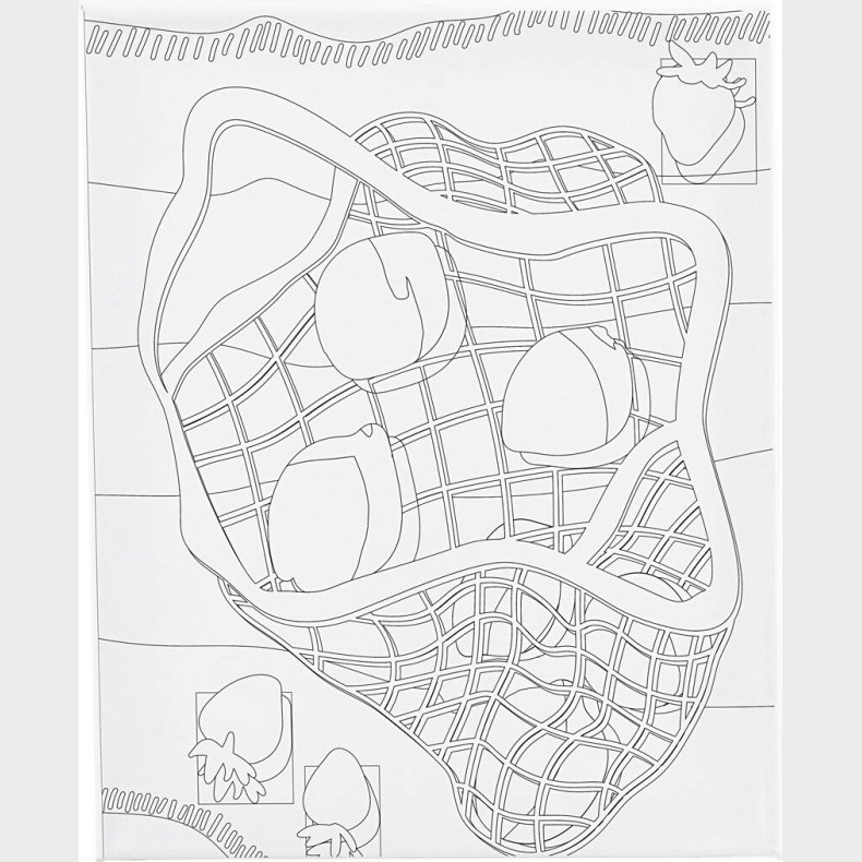 Malerlrred Med Print - Citrusfrugter  - D 1,6 Cm - Str. 24x30 Cm - 360 G - 1 Stk.