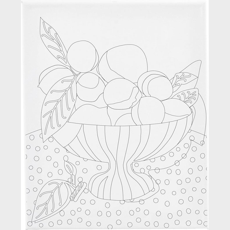 Malerlrred Med Print - Frugtskl - D 1,6 Cm - Str. 24x30 Cm - 360 G - 1 Stk.