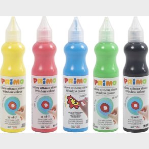 Vinduesmaling - Assorterede Farver - 5x75ml