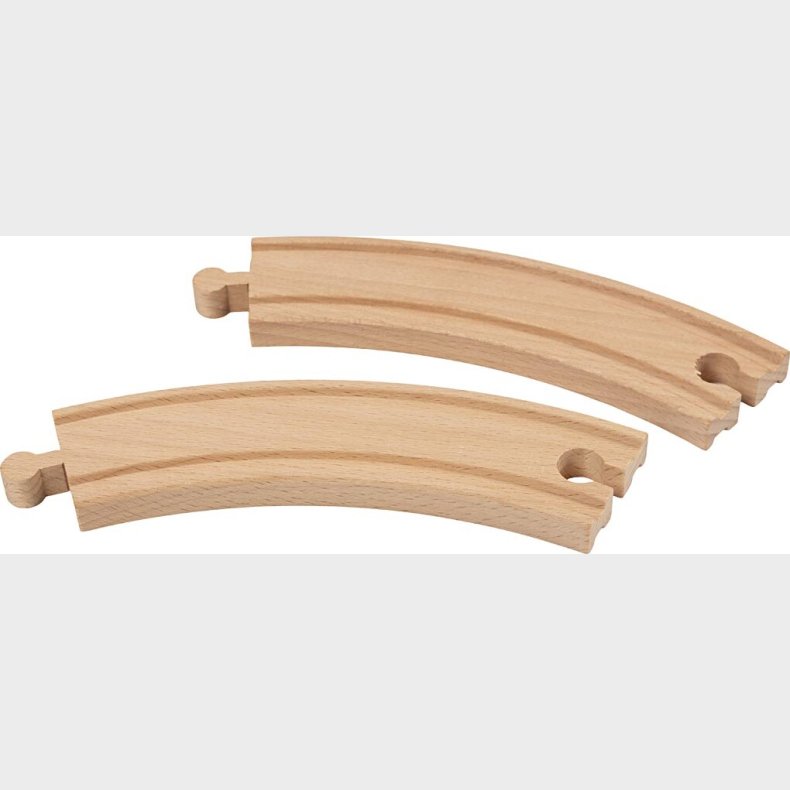 Viga Togskinner - Lang Kurvet - L 15,8 Cm - 4stk.