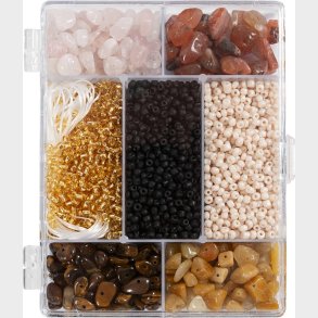 Diy Mix Smykker - Krystaller - Str. 2,6-10 Mm - Hulstr. 0,8-1,2  Mm - Assorterede Farver