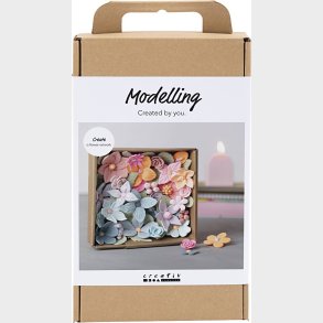 Diy Kit Modellering - Blomster - Pastelfarver