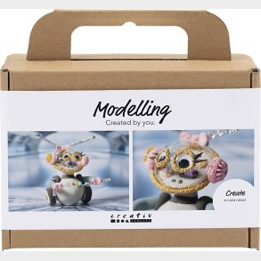 Mini Diy Kit Modellering - Robotpige - Gr - Pink