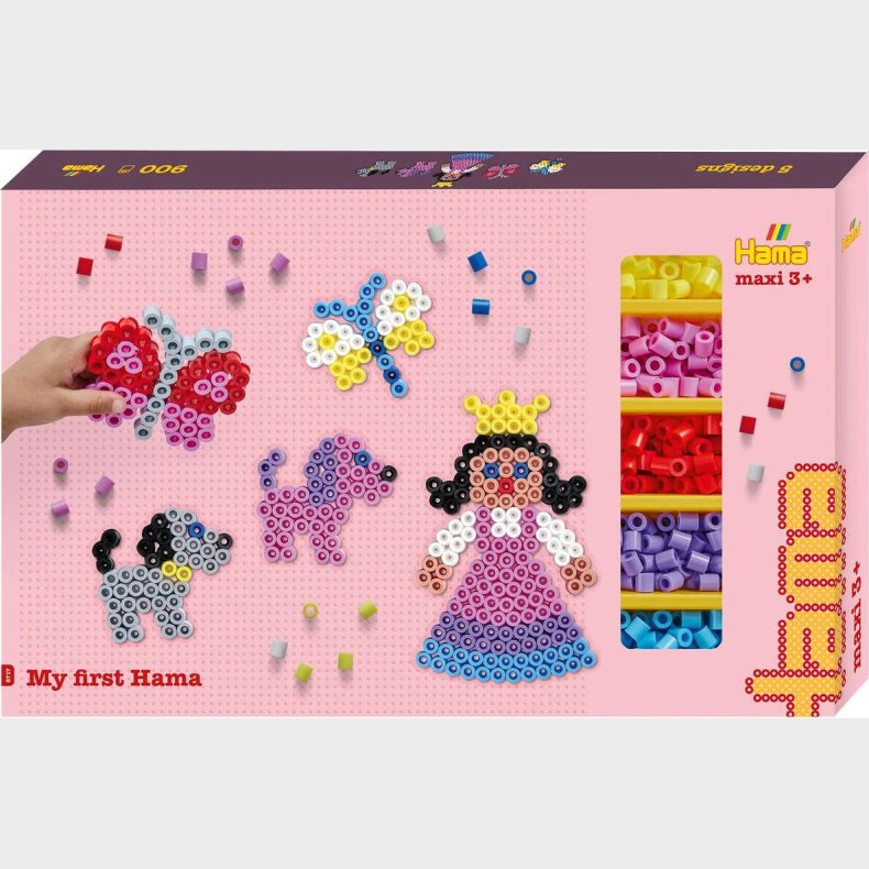 Hama Maxi Gigant Gaveske M/900 Perler+3 Plader - 8717