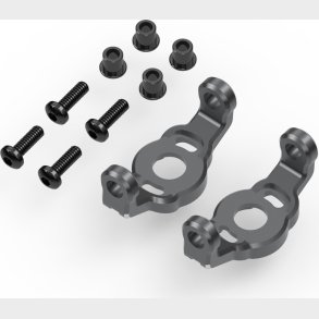Aluminum C-hub Set (gunmetal) - Hp161145 - Hpi Racing