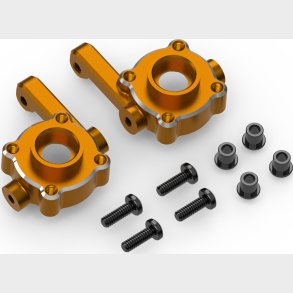 Aluminum Steering Spindle Set (orange) - Hp161146 - Hpi Racing