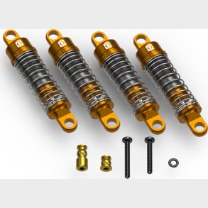 Aluminum Oil-filled Shock Set (assembled/4pcs) - Hp161150 - Hpi Racing