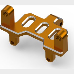 Aluminum Steering Servo Mount (orange) - Hp161156 - Hpi Racing