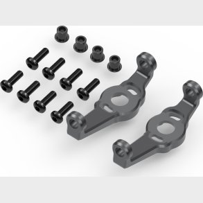 Aluminum Portal C-hub Set (gunmetal) - Hp161159 - Hpi Racing