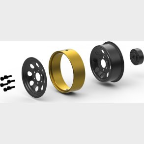 Cs-8 Steel Beadlock Wheel 1.2in (black/4pcs) - Hp161162 - Hpi Racing