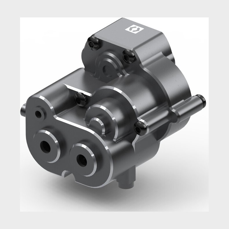 Aluminum Center Gear Box Set (gunmetal) - Hp161170 - Hpi Racing