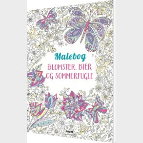 Mandala-malebog: Blomster, Bier Og Sommerfugle - Bog