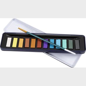 Akvarelst - Metallicfarver - 12frv.