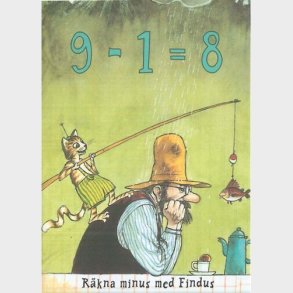 Findus 9 -1 = 8  Rkna Minus Med Findus - Hjelm Frlag - Bog