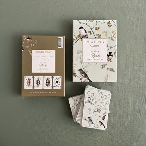 Spillekort - Garden Birds - 2 Stk I Hver ske - 6 sker