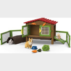 Schleich - Kaninbur Med 3 Kaniner (42728)