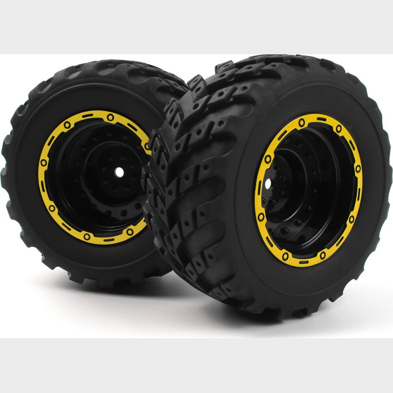 Smyter Mt Wheels/tires Assembled (yellow/2pcs) - 540265 - Blackzon