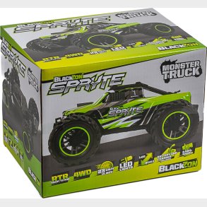 Blackzon - Rc Monster Truck Bil - Spryte Mt 1/20 4wd - Grn