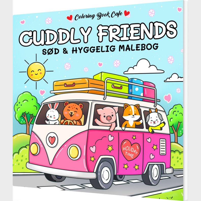 Malebog: Cuddly Friends - Cozy Coloring - Coloring Book Cafe - Bog
