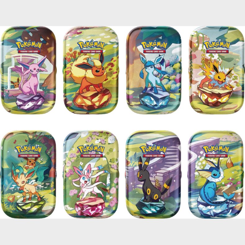 Pokmon - Tcg Scarlet &amp; Violet Prismatic Evolutions Mini Tin - Assorteret