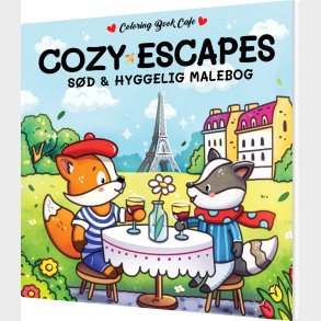 Malebog: Cozy Escapes - Cozy Coloring - Coloring Book Cafe - Bog