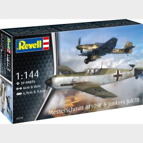 Revell - Messerschmitt Bf109e & Junkers Ju87b Stuka - 1:144 - 03770