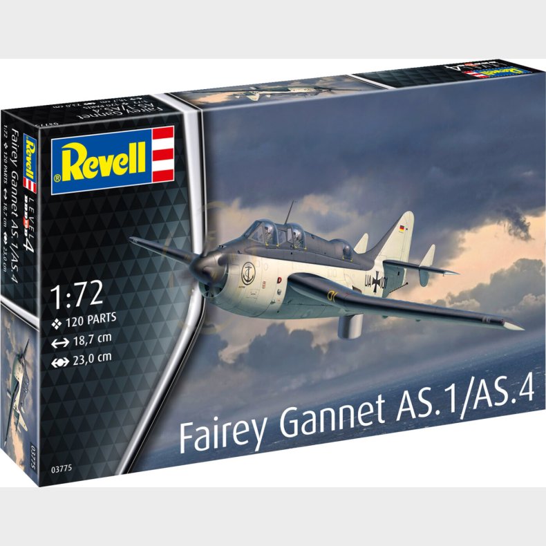 Revell - Fairey Gannet As.1/as.4 Model Byggest - 1:72 - 03775