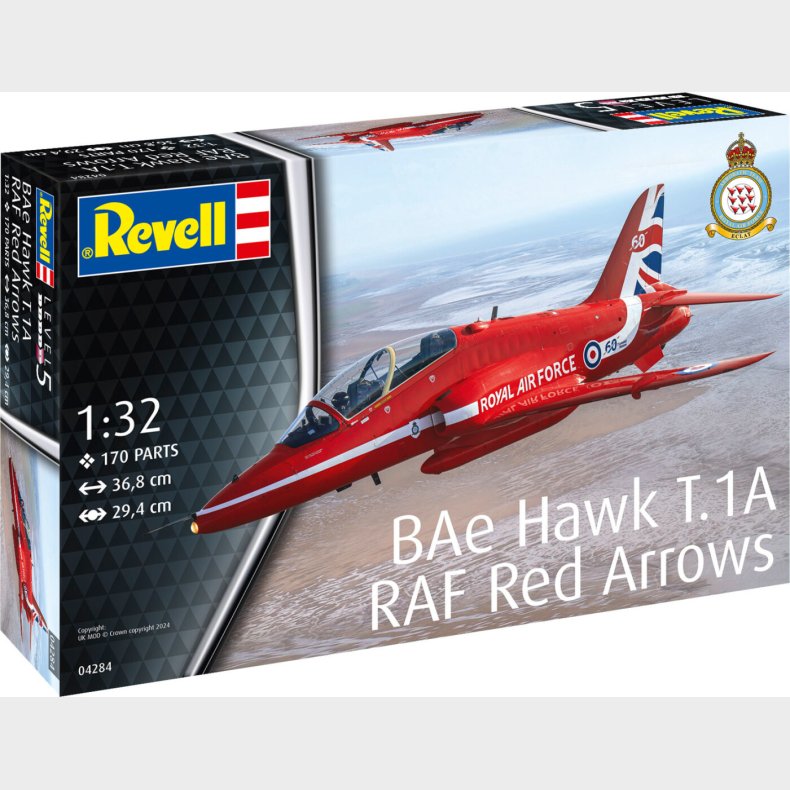Revell - Bae Hawk T.1a Raf Red Arrows Byggest - 1:32 - 04284