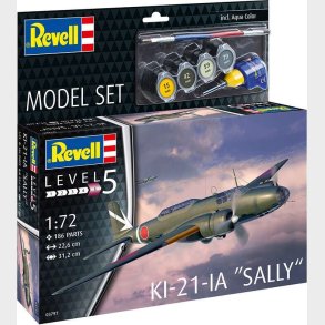 Revell - Ki-21-la 'sally' Model Byggest - 1:72 - Level 5 - 63797