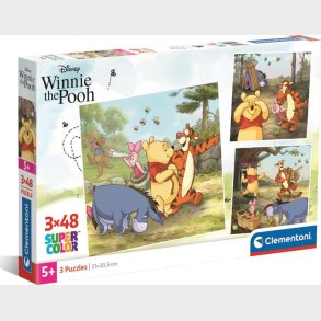 3x48 Puslespil Square - Disney Winnie The Pooh Brikker