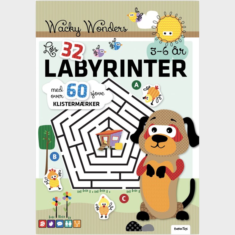 Wacky Wonders - 32 Sjove Labyrinter - Bog