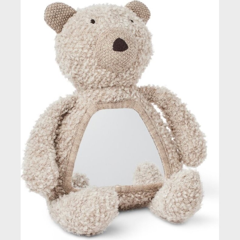 Smallstuff - Aktivitets Bamse M. Spejl, Uld Boucl�, Natur - (40048-06)