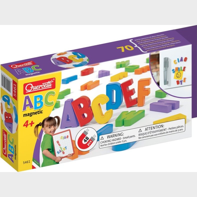 Quercetti - Magnetiske Bogstaver (48 Dele) - (qu-5461)