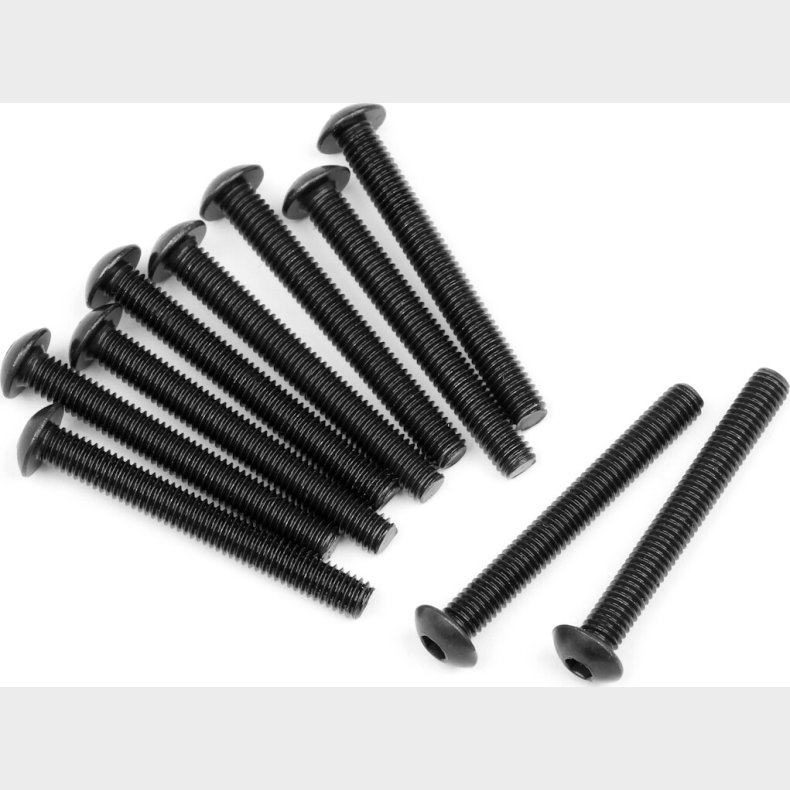 Button Head Screw M3x24mm (10pcs) - Mv150478 - Maverick Rc